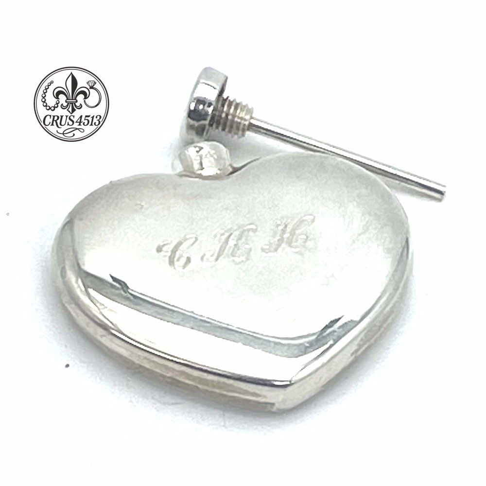 Tiffany & Co Sterling Silver Perfume Bottle  Heart Shape