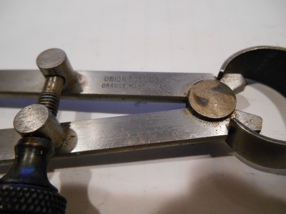 VINTAGE UNION TOOL CO. CALIPERS SPRING JOINT FLAT LEG INSIDE 5" MAX OPENING