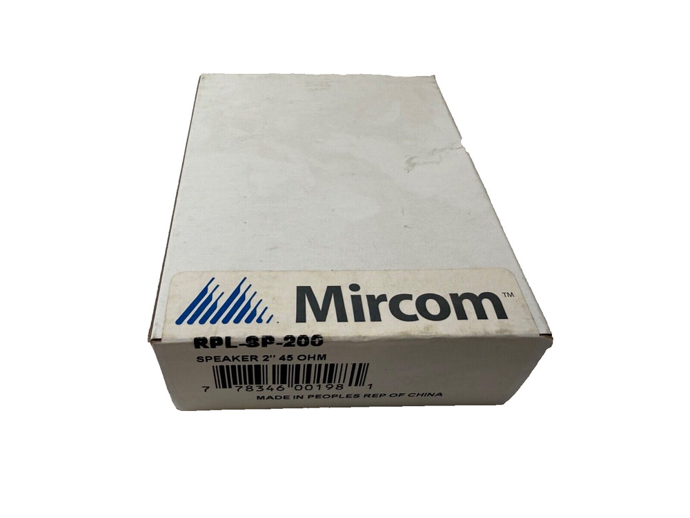 Mircom RPL-SP-200 Speaker 2" 45 OHM (NEW IN BOX)