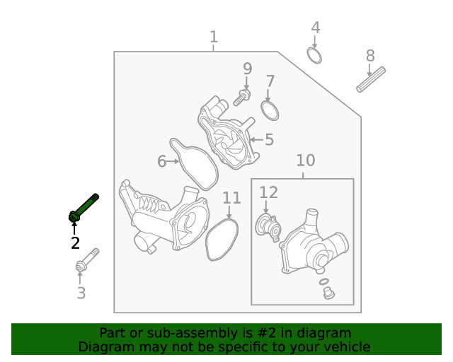 Genuine Engine Intake Manifold Bolt N-106-268-01