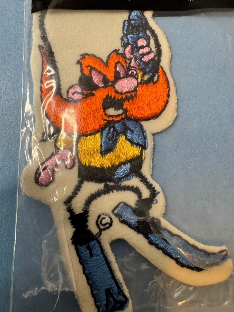 Vintage YOSEMITE SAM Sew On Felt Patch 4.25”x2”