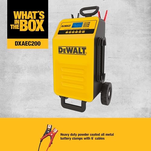 40 Amp Professional Rolling Battery Charger DEWALT DXAEC200 Maintainer Engine