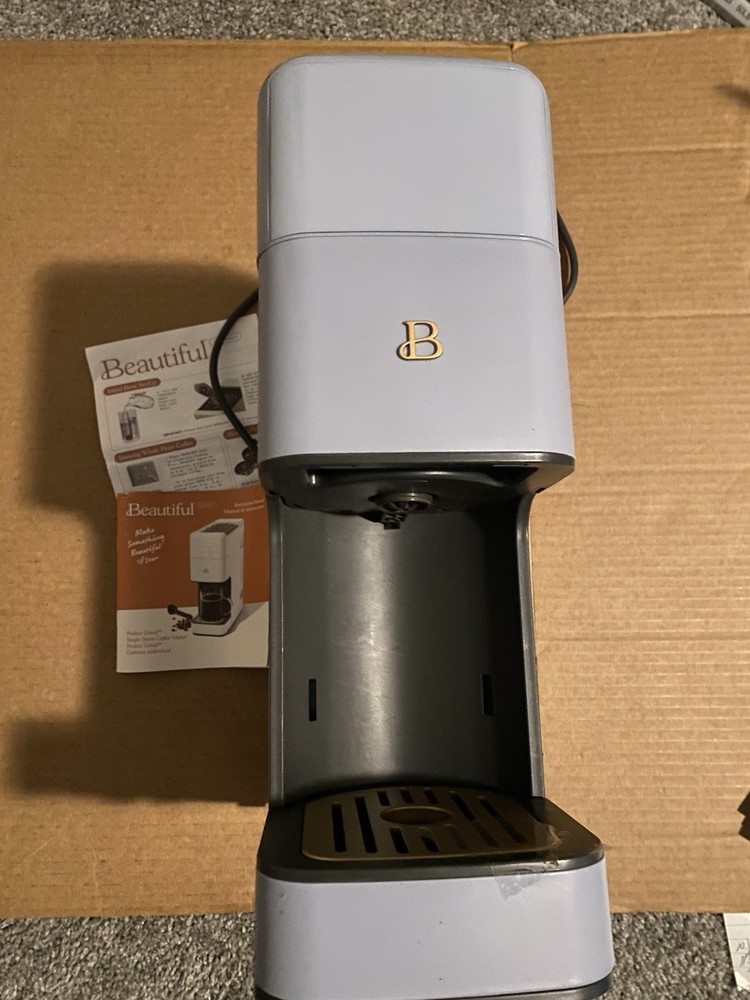 Beautiful Perfect Grind Programmable Single Serve Coffee Maker Cornflower Blue