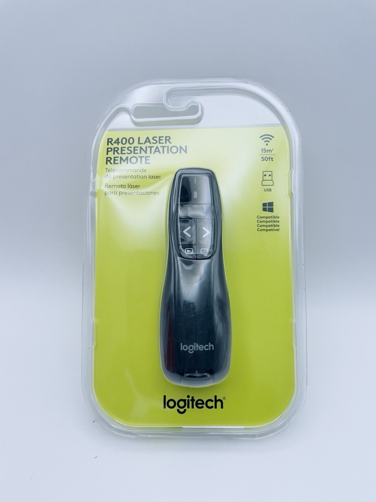 Logitech R400 Laser Presentation Remote - Black