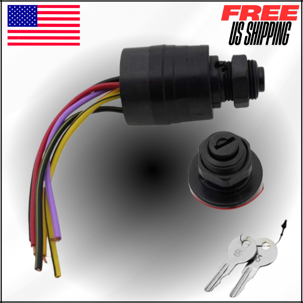 Boat Ignition Switch with Key for Mercury, Replace Boat Engine Ignition Switch
