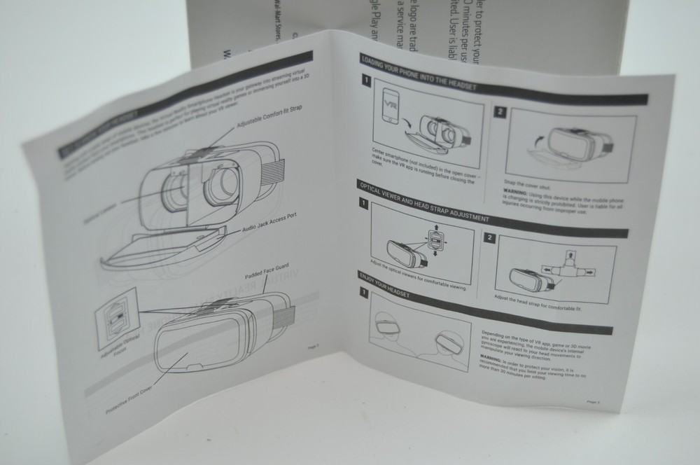 ONN Virtual Reality Smartphone Headset