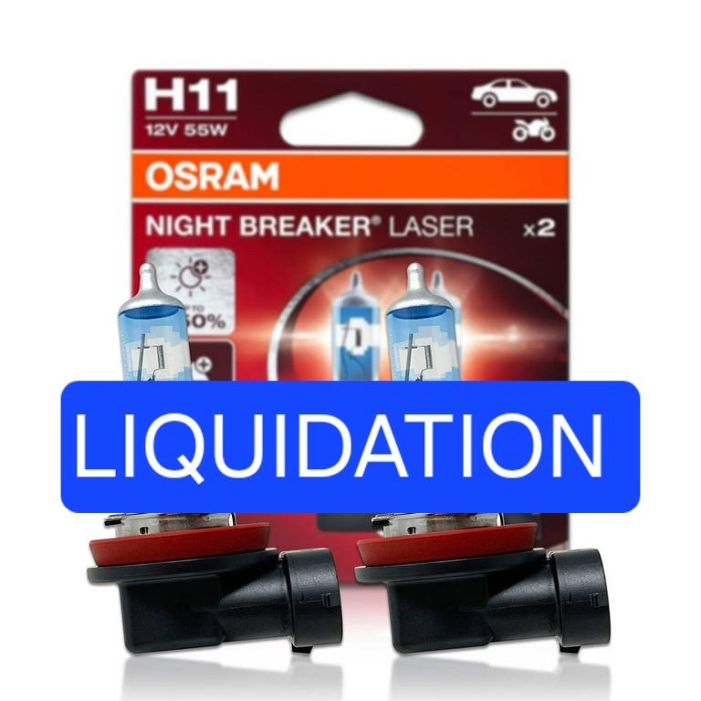 H11 OSRAM Night Breaker LASER Halogen Headlight Bulbs | 2 Pack |