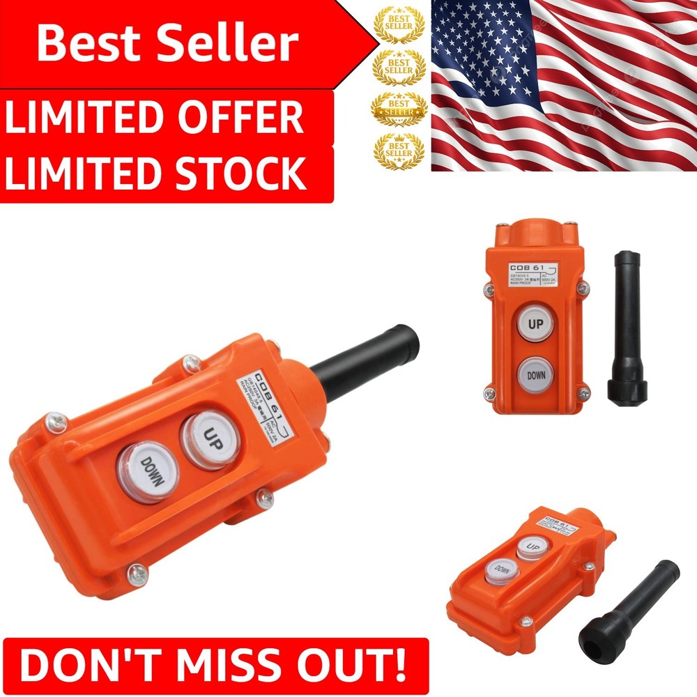 Professional Rainproof Momentary Push Button Crane Switch for Precise Control
