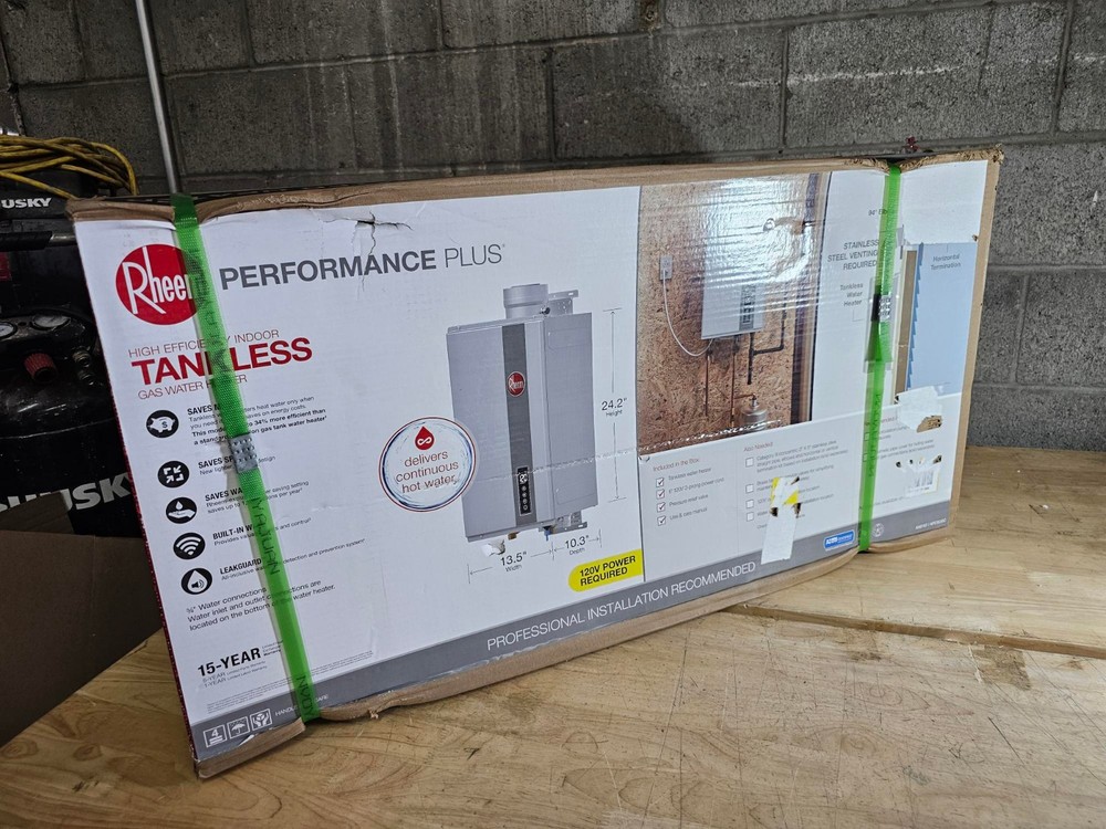 Rheem Natural Gas Indoor SMART Tankless Water Heater 9.5 GPM ECO200DVELN-3