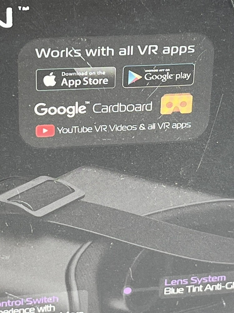 Tzumi Dream Vision 360 Mobile VR Headset Virtual Reality Smartphone Android iOS