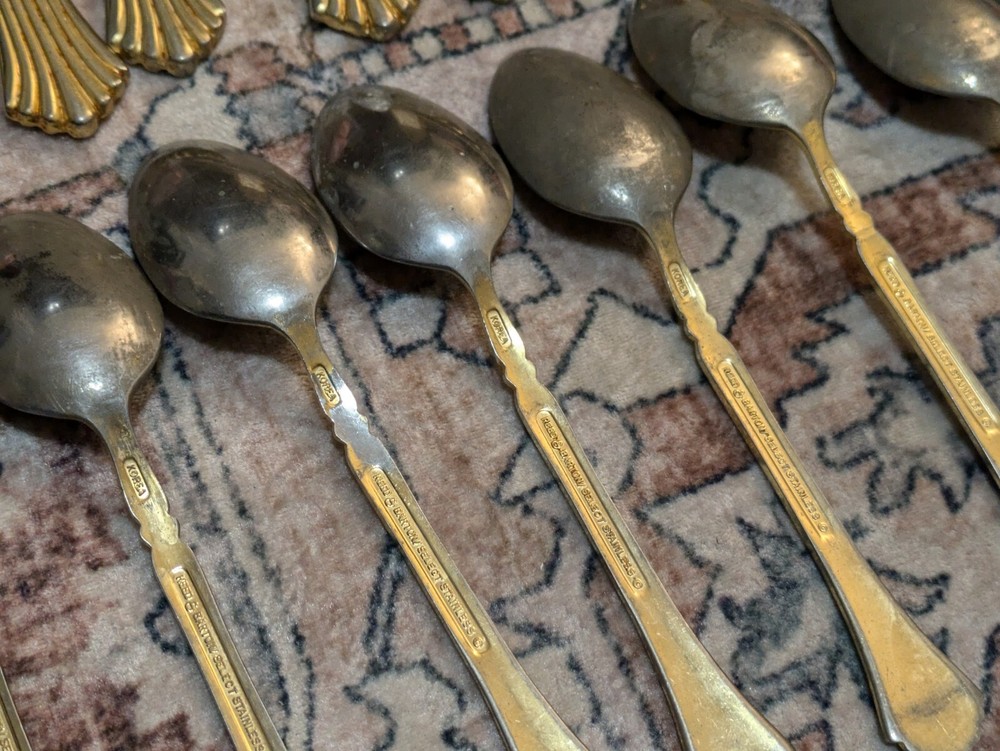 LOT Reed And Barton ESTORIL Stainless Flatware USED/TARNISHED