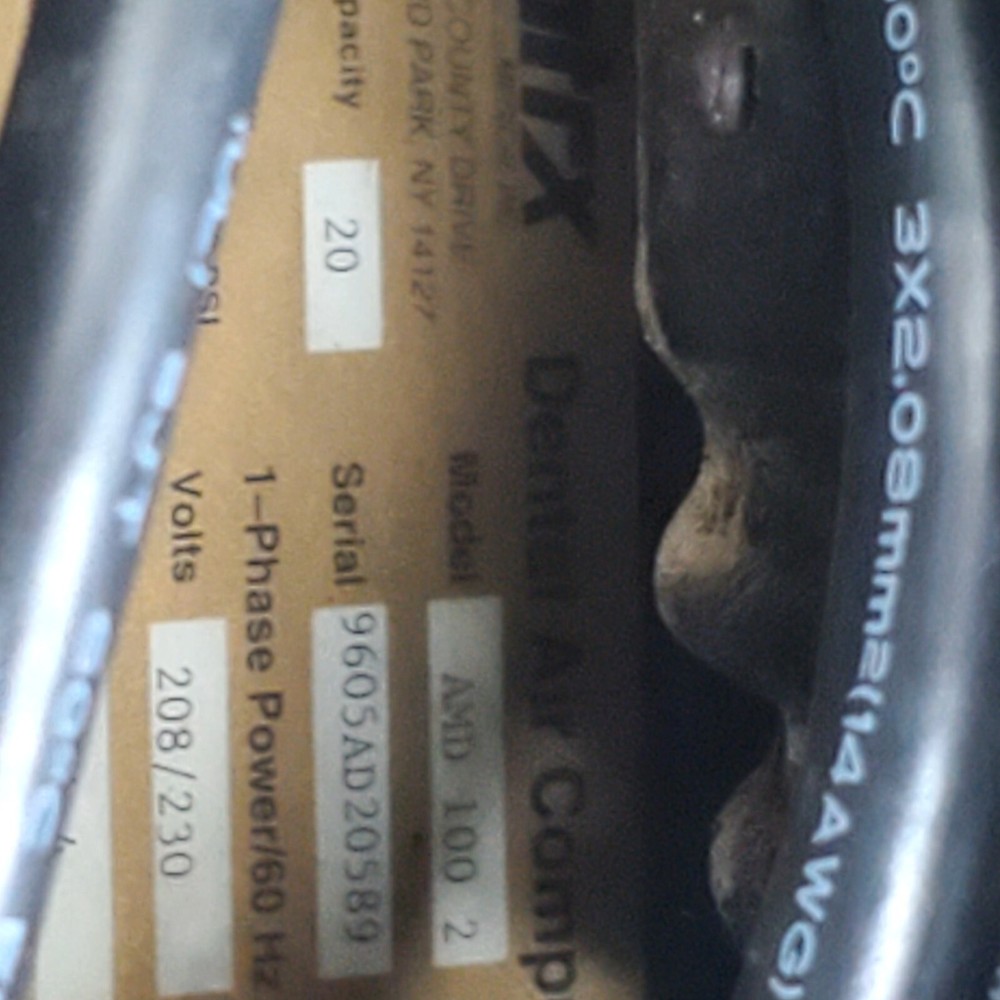 MDS Matrx AMD-100-2 Air Compressor 4-6 User Used