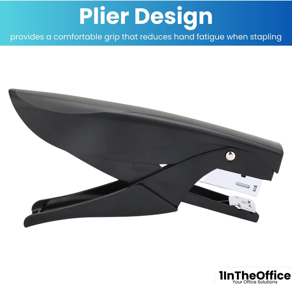 1Intheoffice Handheld Plier Stapler, Stapleless Stapler, Office Stapler, Desktop