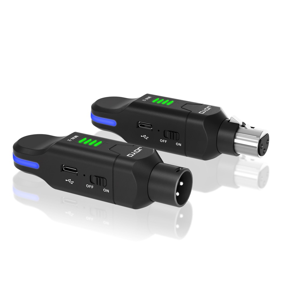 JOYO Wireless Microphone System 4-Channel XLR Transmitter Receiver Dynamic (OP)