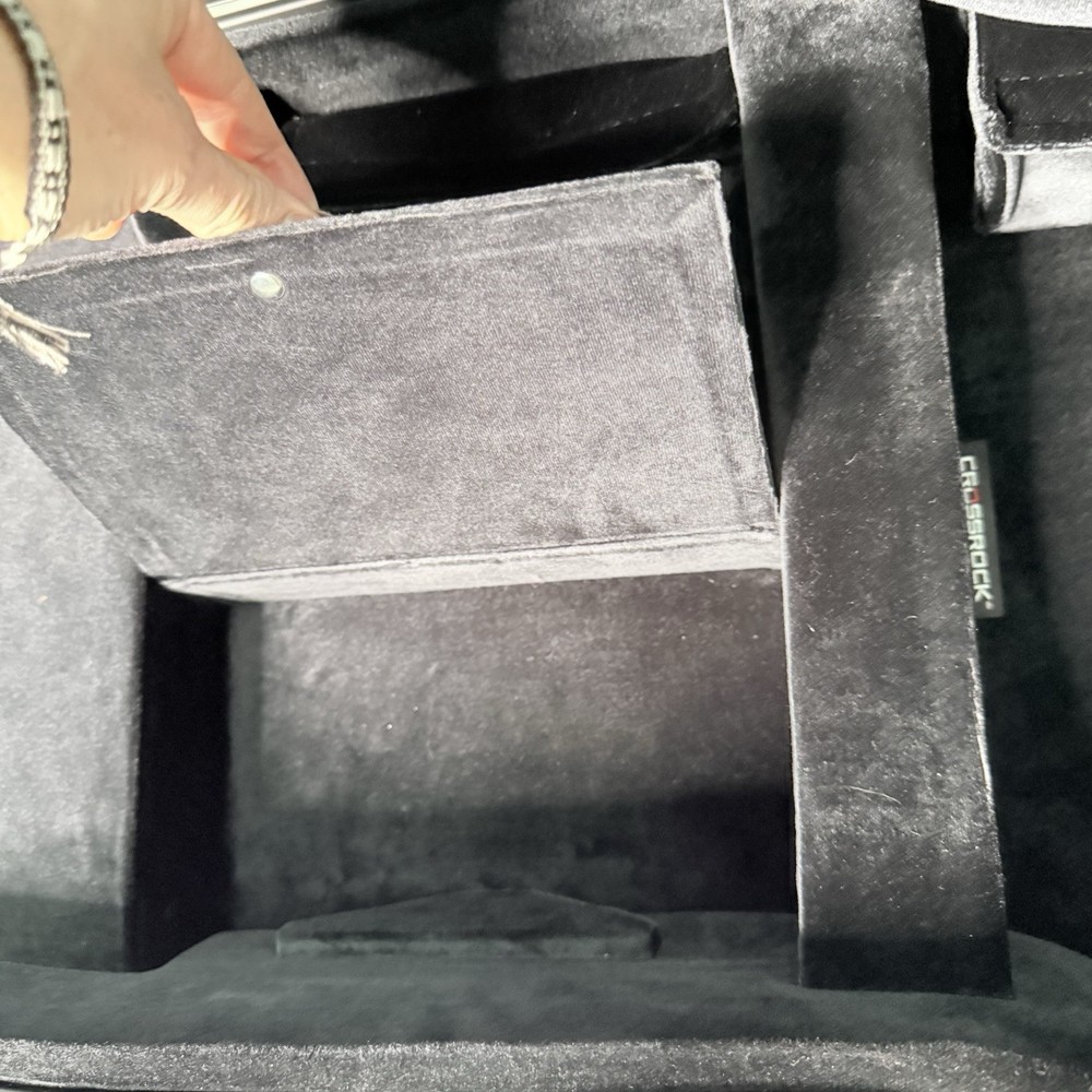 Crossrock Low A Baritone Saxophone Case with Wheels | Polycarbonate Hard Shell