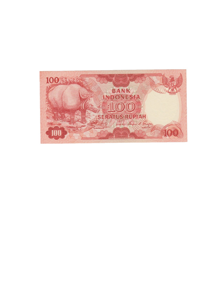 INDONESIA 1977 100  RUPIAH BANKNOTE P116 UNCIRCULATED