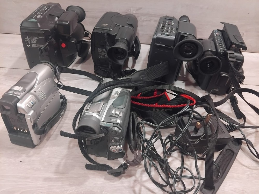 Video Camera Bundle JVC Panasonic Ferguson Hitachi UNTESTED For parts No returns