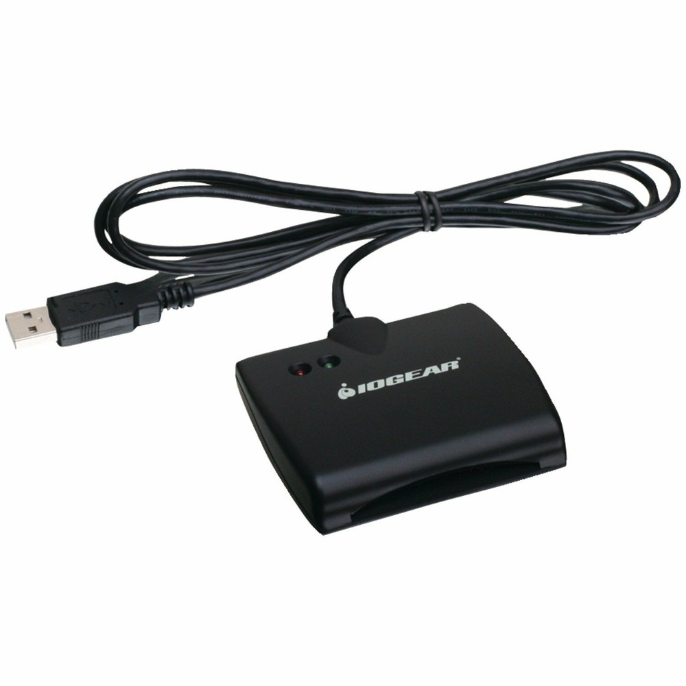 IOGear GSR202 USB Smart Card Access Reader in Black
