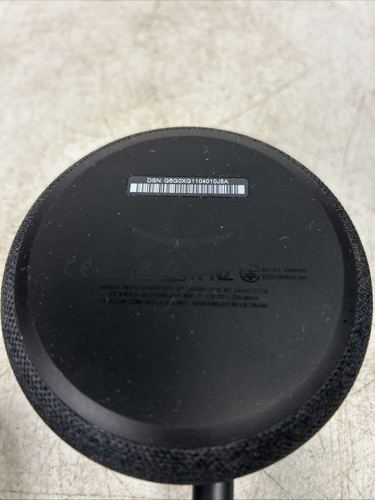 Amazon Echo Dot C78MP8 SMART SPEAKER (3rd Generation) W/ POWER SUPPLY - Charcoal