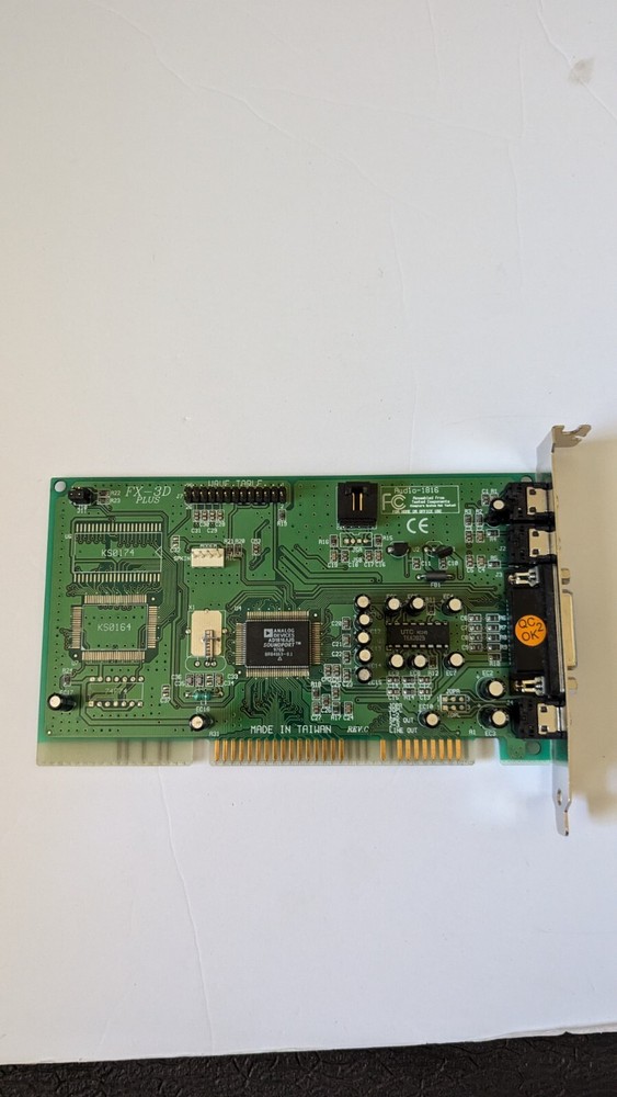 Analog Devices AD1816 FX-3D Plus Sound Card w/ Wave Table & Audio input Untested