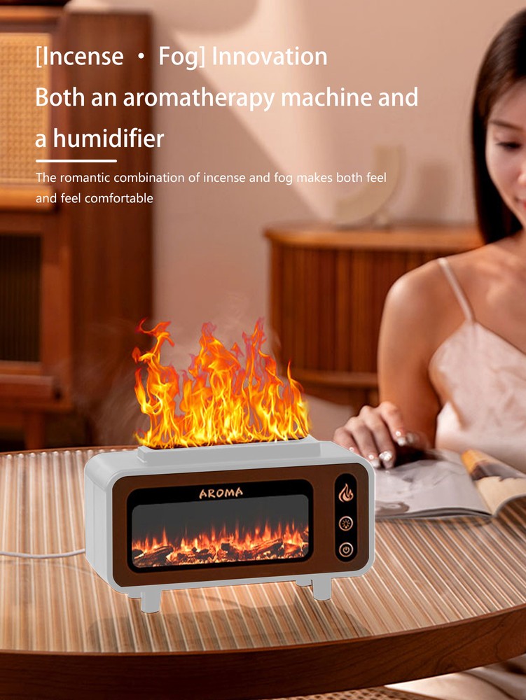 Fragrant humidifier Fireplace flame essential oil diffuser Air humidifier