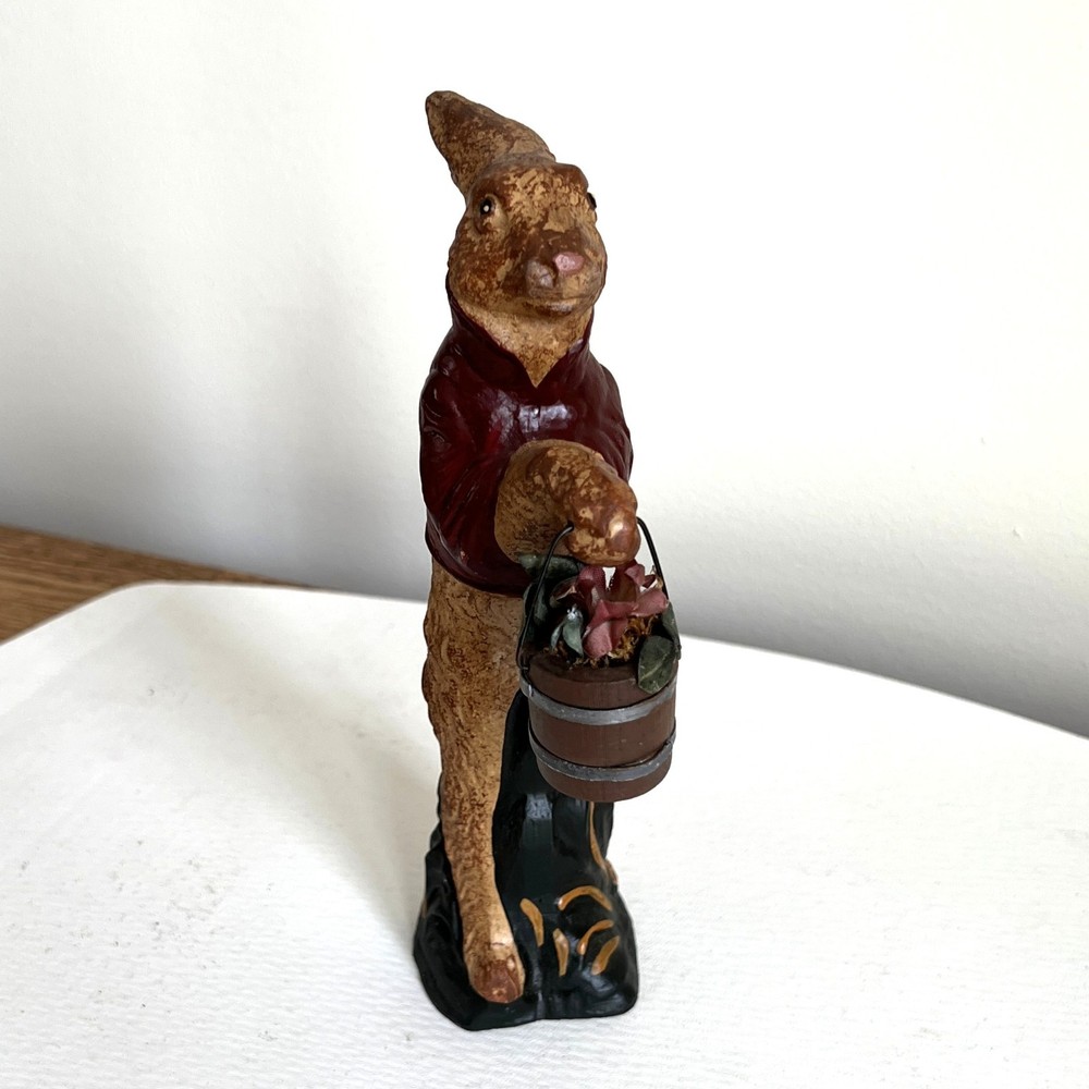 Rabbit Figurine, Easter rabbit Decoration, 7.75”