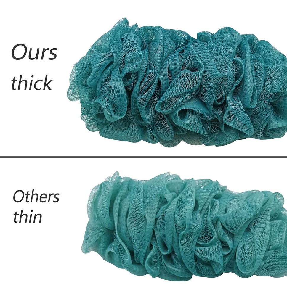 Soft and Flexible Back Scrubber with Long Handle for Comfortable Cleansing