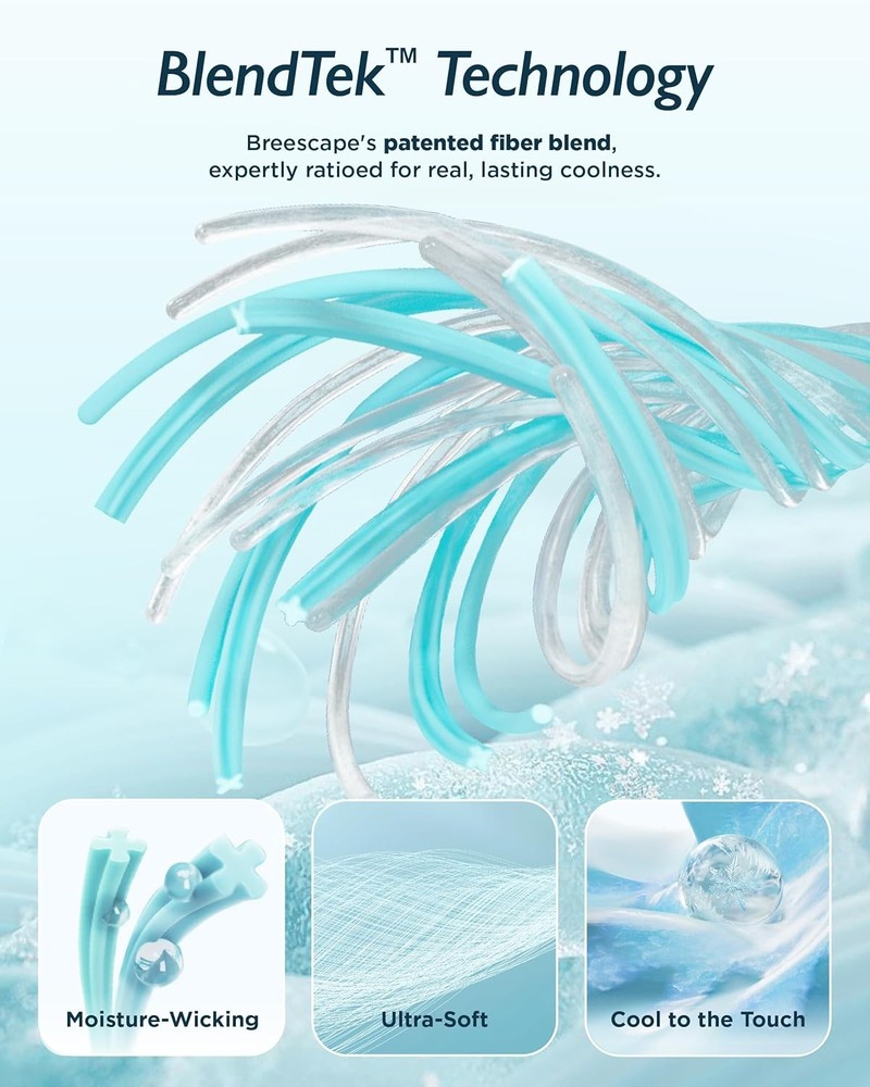Cooling Pillow Cases Standard/Queen Size - BlendTek™ Dry & Cool Technology