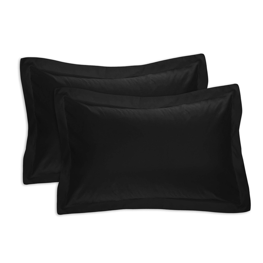 Tailored 2-Pack Sham Standard Black
