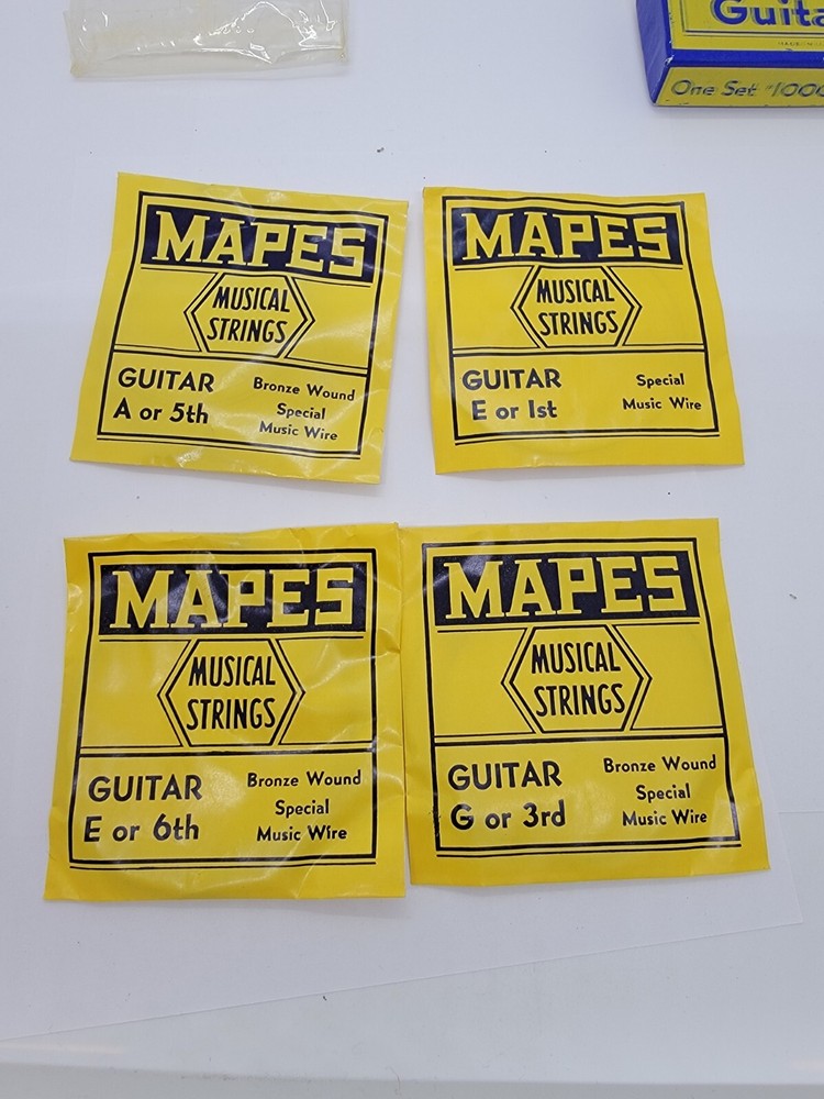 Mapes Bronze Wound Guitar Strings Old New stock