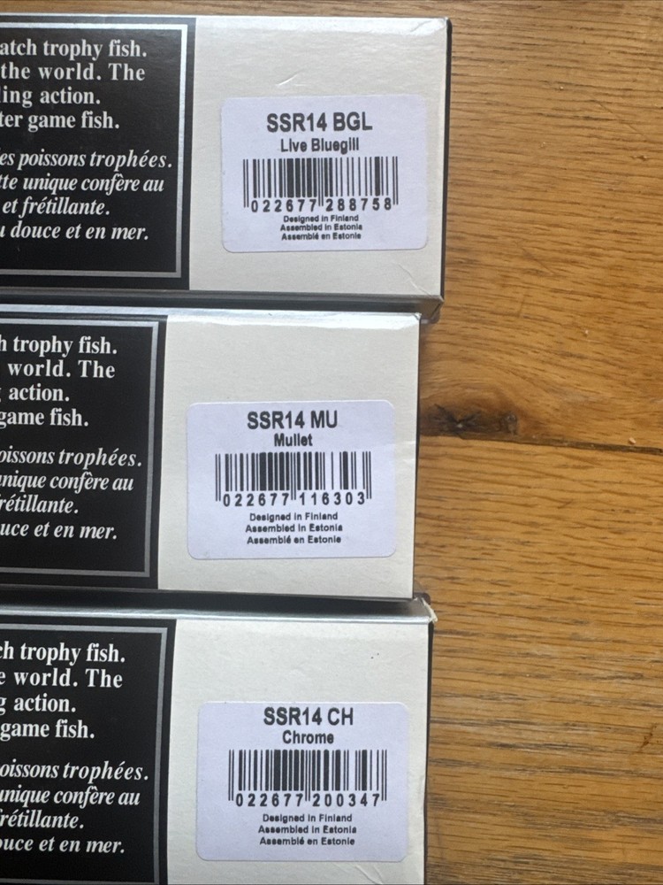 (3) Rapala Super Shad Rap SSR-14