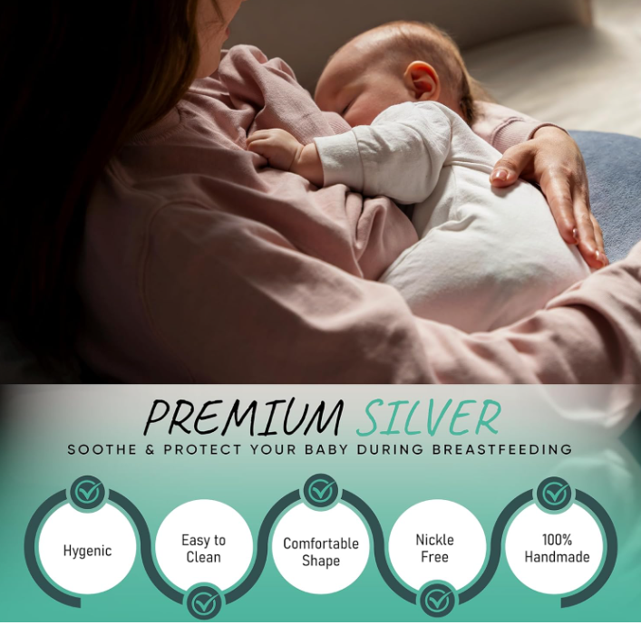 The Original Silver Nursing Cups | Nipple Shields for Nursing Regular Size
