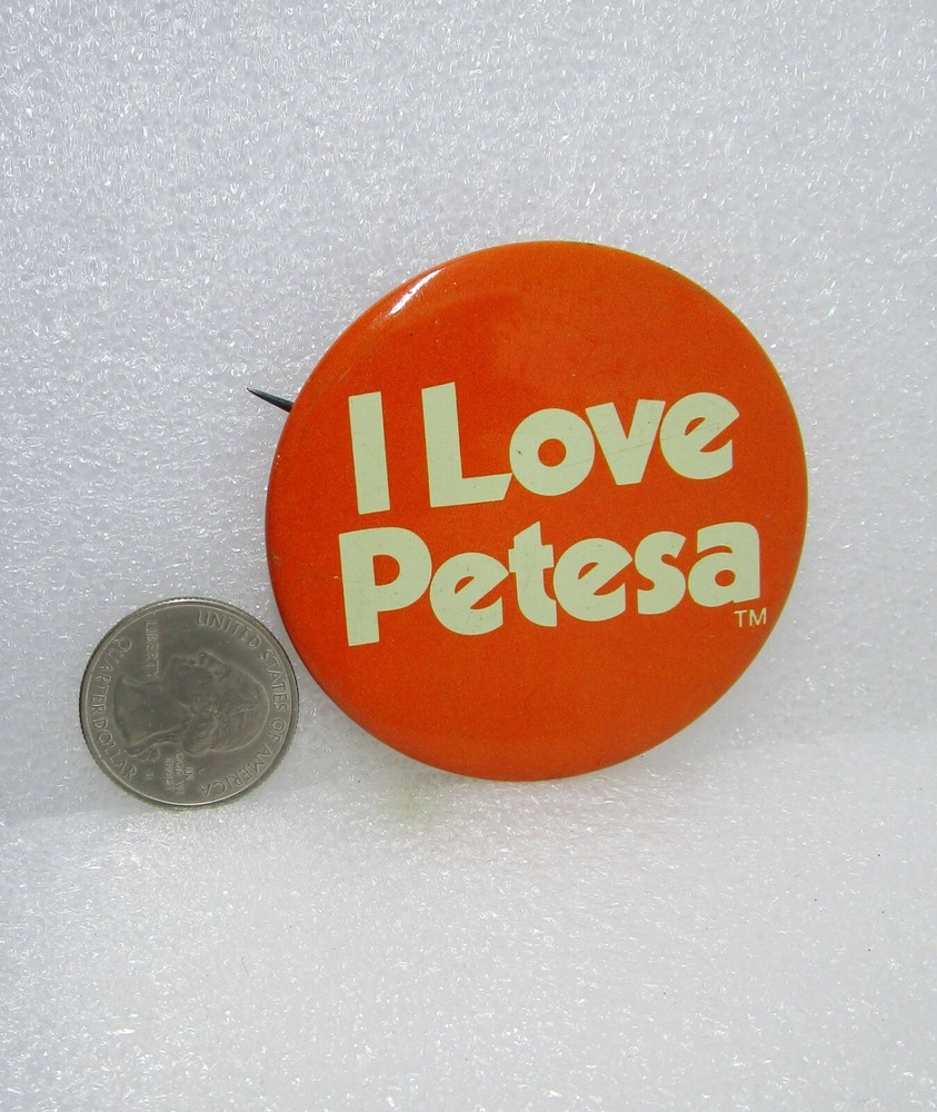 I Love Petesa Button Pin