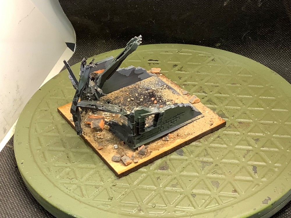 15mm Painted Totally Wrecked House