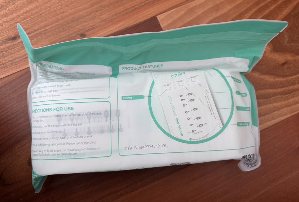breast milk storage 120 bags