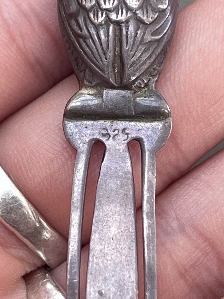 Vintage Owl Silver Bookmark