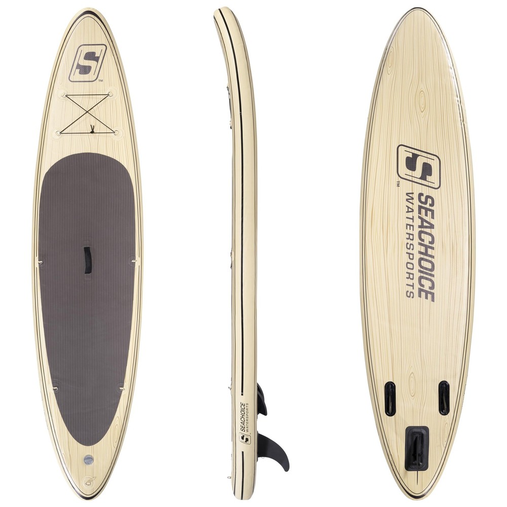 10’6” Inflatable Stand-Up Paddle Board Kit, Includes 3-Section Telescoping Pa...