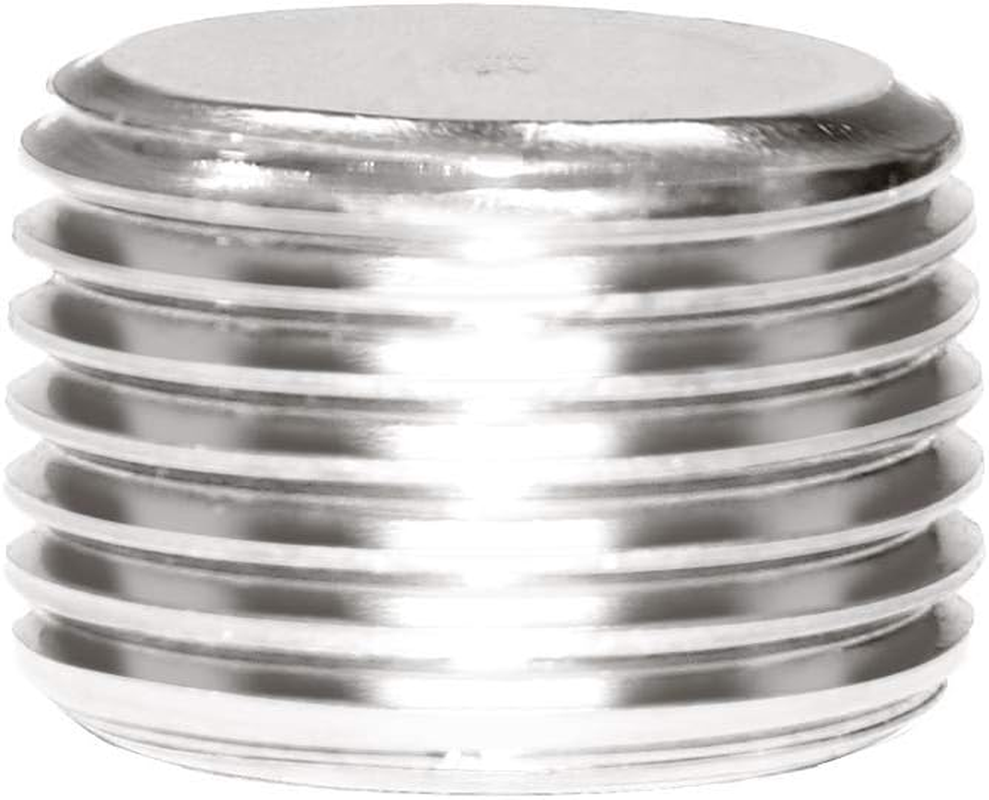 Stainless Steel 10pcs 1/16" NPT Pipe Plug Fitting Internal Hex Thread Socket