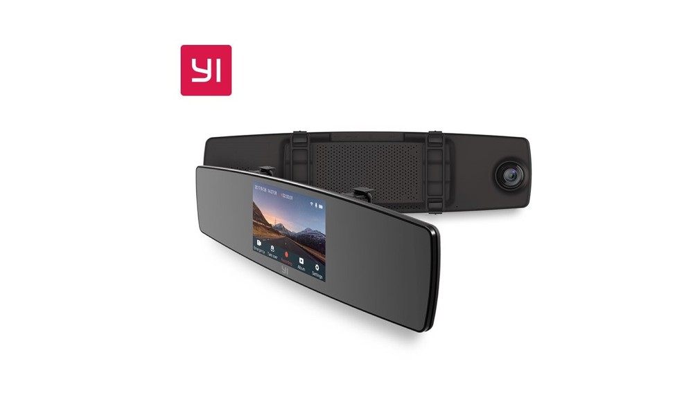 🚘🚚YI Mirror Dash Cam Dual Dashboard Camera Recorder Touch Screen Front Rear HD