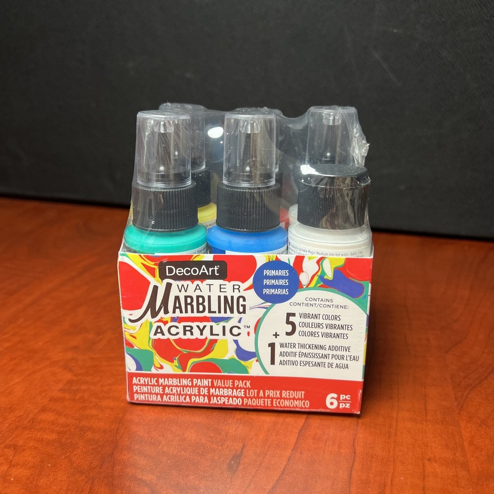 DecoArt Water Primaries Value Pack 2oz 6/Pkg - Various (1729) New