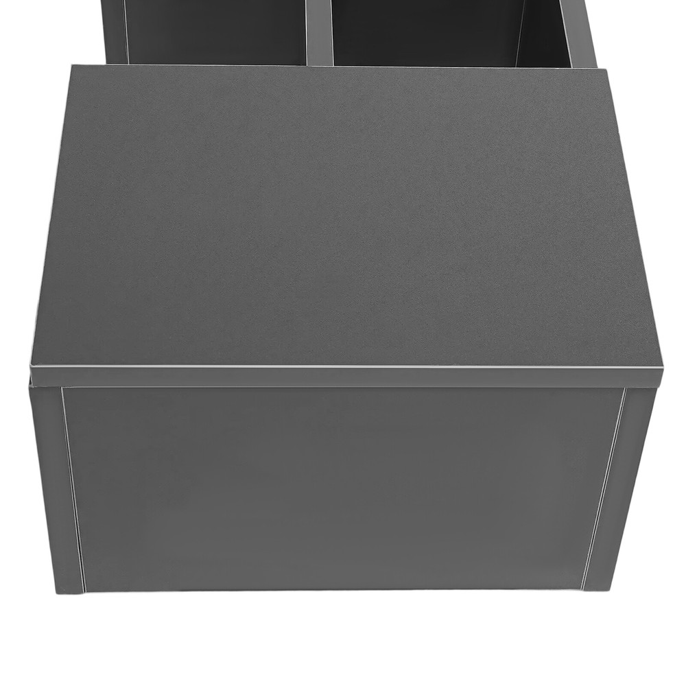 Folding Space Saving Wall Mounted Bookshelf, Fold Down Laptop Desk Workstation