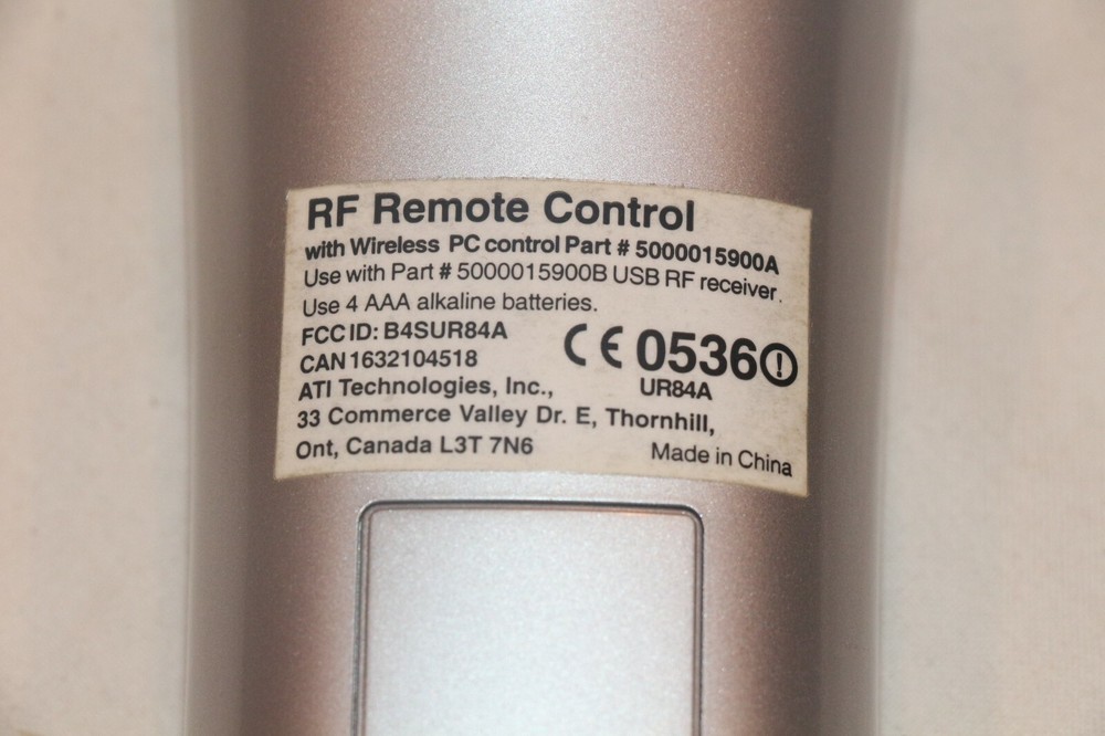 ATI REMOTE WONDER & USB RECEIVER TESTED WORKING