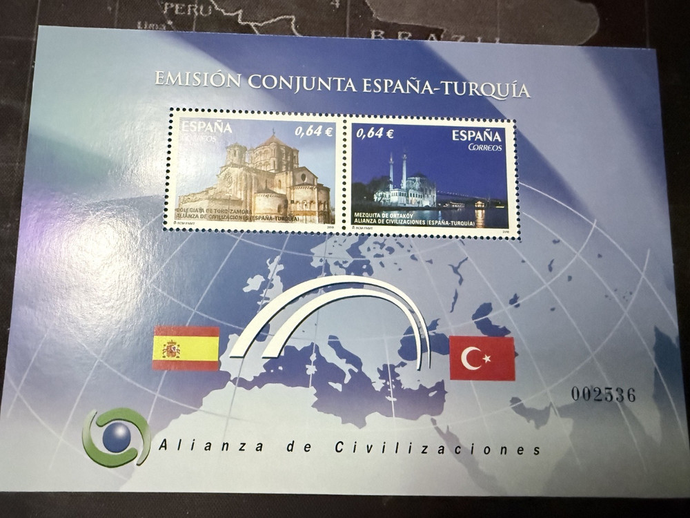spanish postage stamp mini shet "spain & Turkey