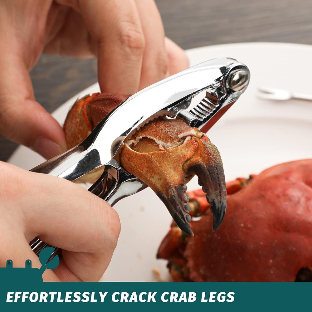 Durable 10-Piece Lobster Cracker & Fork Set - Ergonomic & Dishwasher Safe Tools