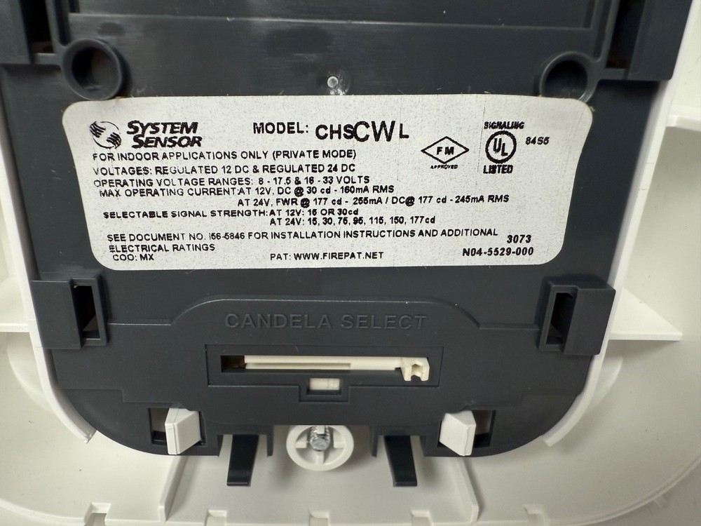 SYSTEM SENSOR CHSCWL CEILING CHIME STROBE WHITE 3073 NEW OPEN BOX