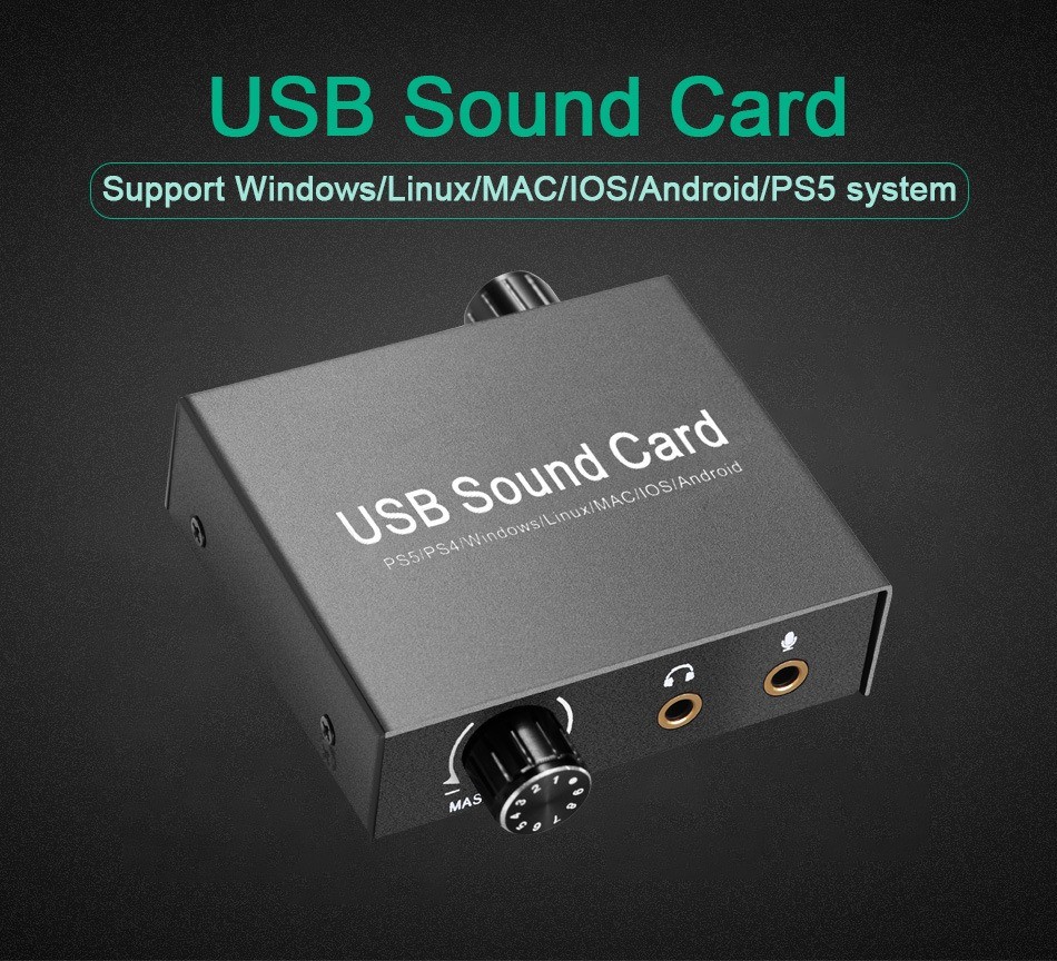 USB Sound Card External Set Top Box Computer External Converter Driver Free