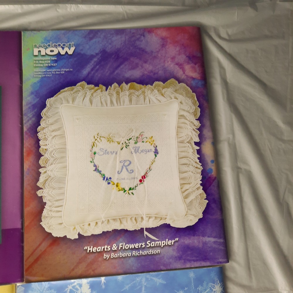 5 Needlepoint Now Magazine Issues 2008 and 2009 mixed set