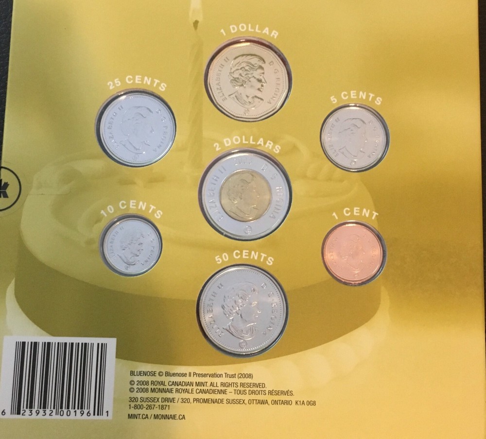 2008 HAPPY BIRTHDAY COMMEMORATIVE 7 PIECE COIN SET