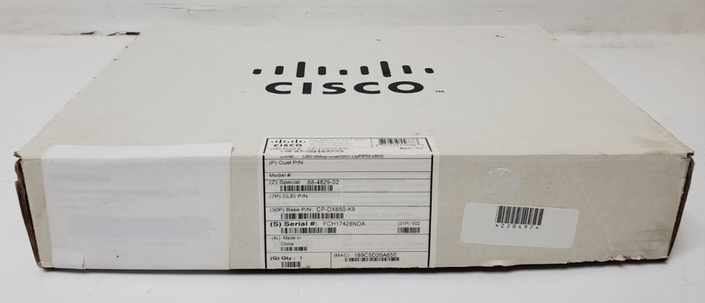 NEW Open Box Cisco Desktop Collaboration Experience CP-DX650-K9