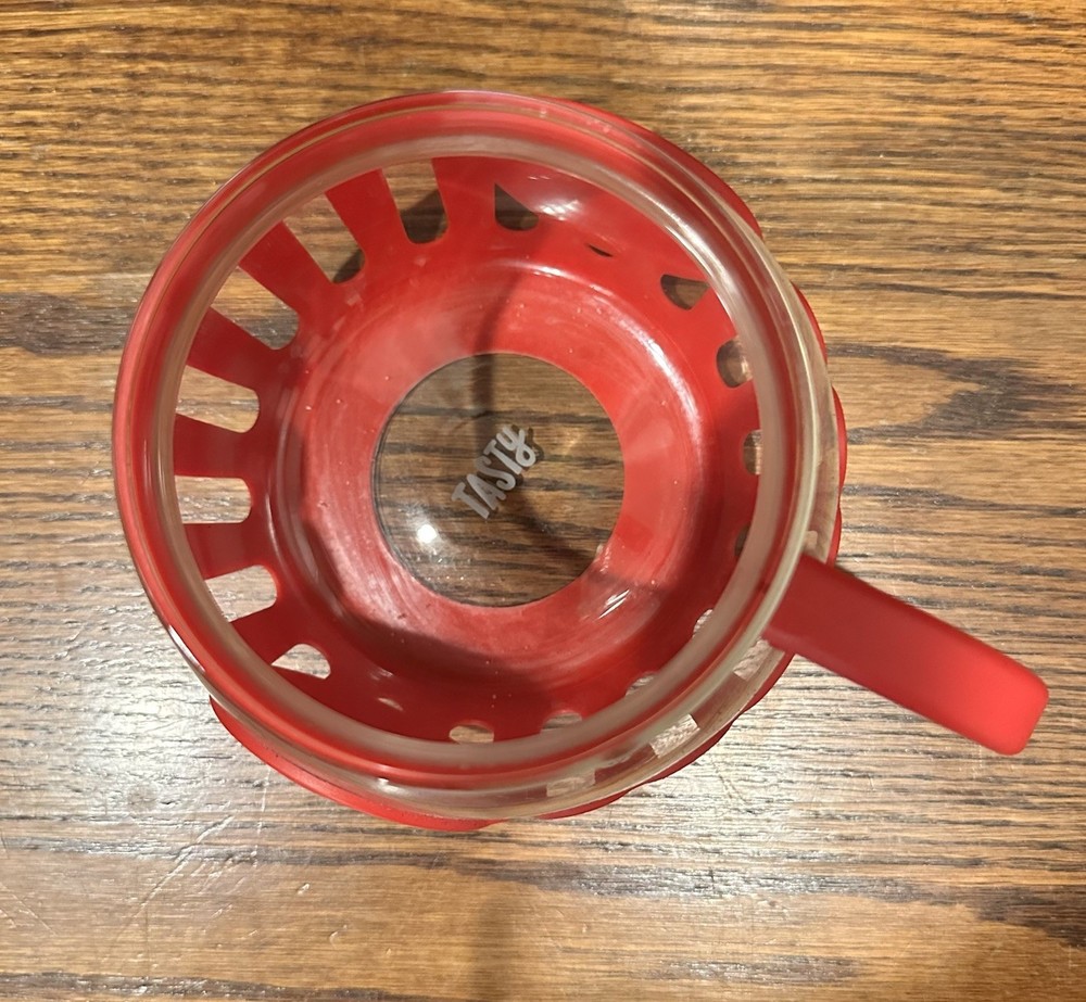 Glass Popcorn Popper Microwave Micro Pop 3 Qt Ecolution Red